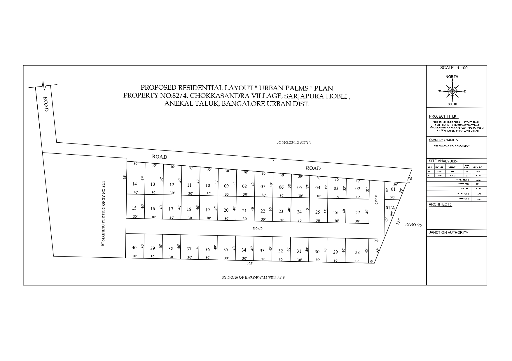 Residential Land/Plot for sale in Urban Palms, Bangalore