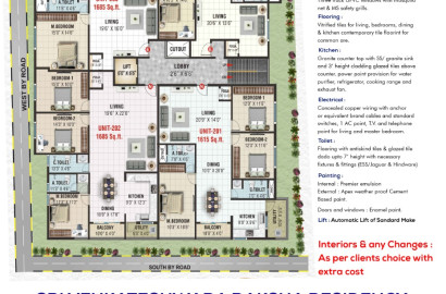 READY TO MOVE IN 3 BHK EAST&NORTH FLATS AT RAJARAJESHWARI NAGAR