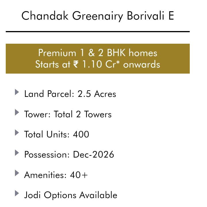 Premium 1 &2 BHK Homes