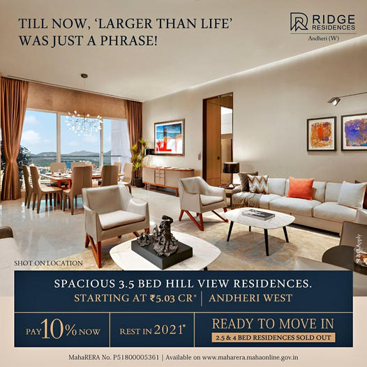 Luxury 3.5 BHK Homes Starts 5.03 Cr* at Andheri West