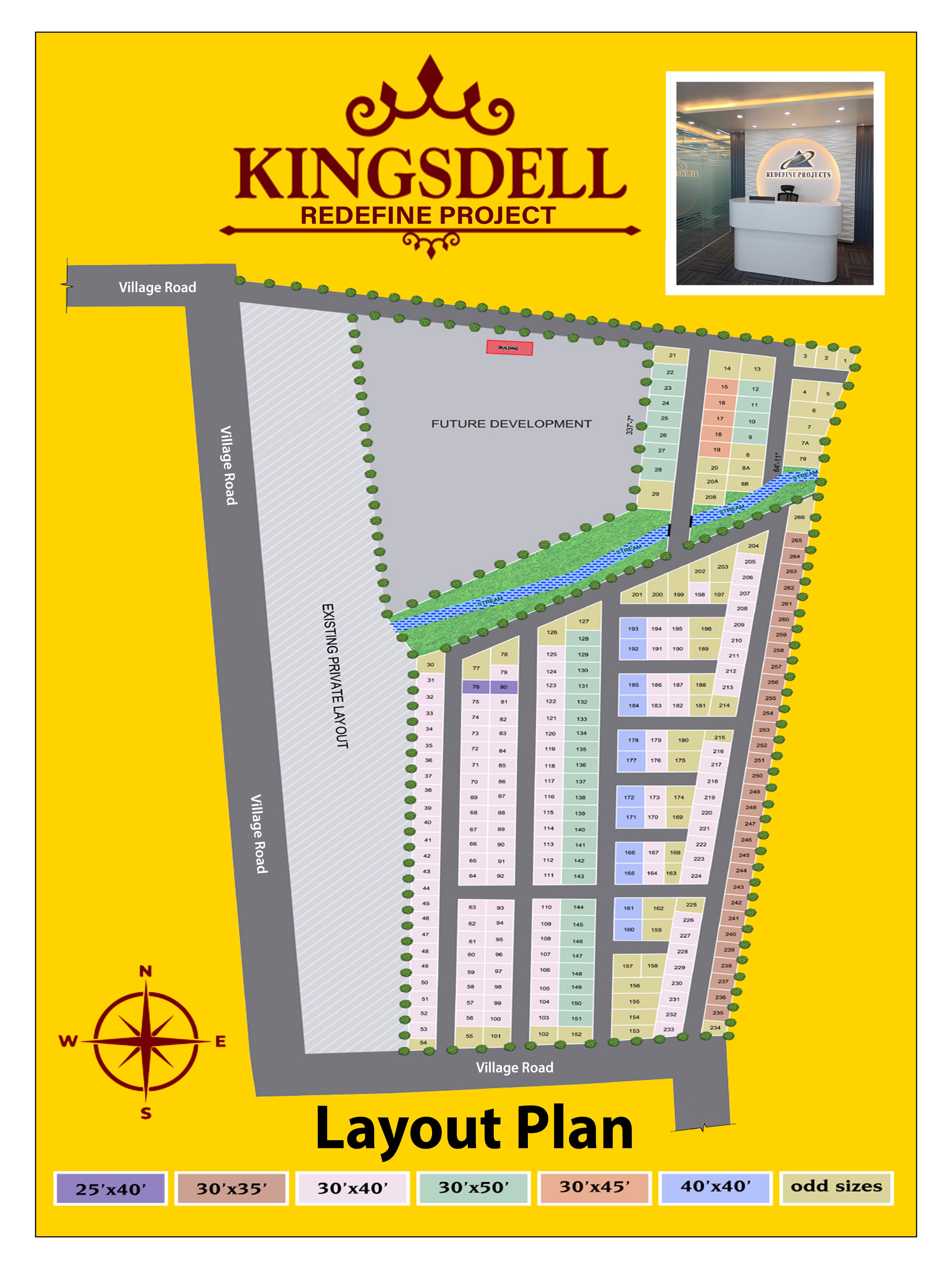 Gated Community layout near KIABD Teck park