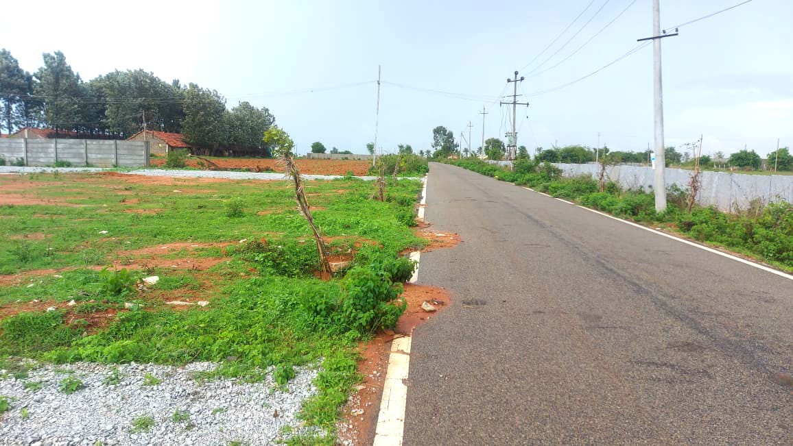 Baglur main road premium site for sale.